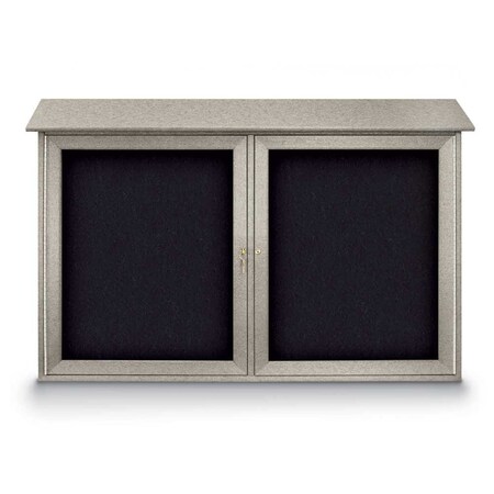 United Visual Products Indoor Enclosed Combo Board, 48"x36", Bronze Frame/White Porc & Surf UVCB4836BZ-WHTPORC-SURF